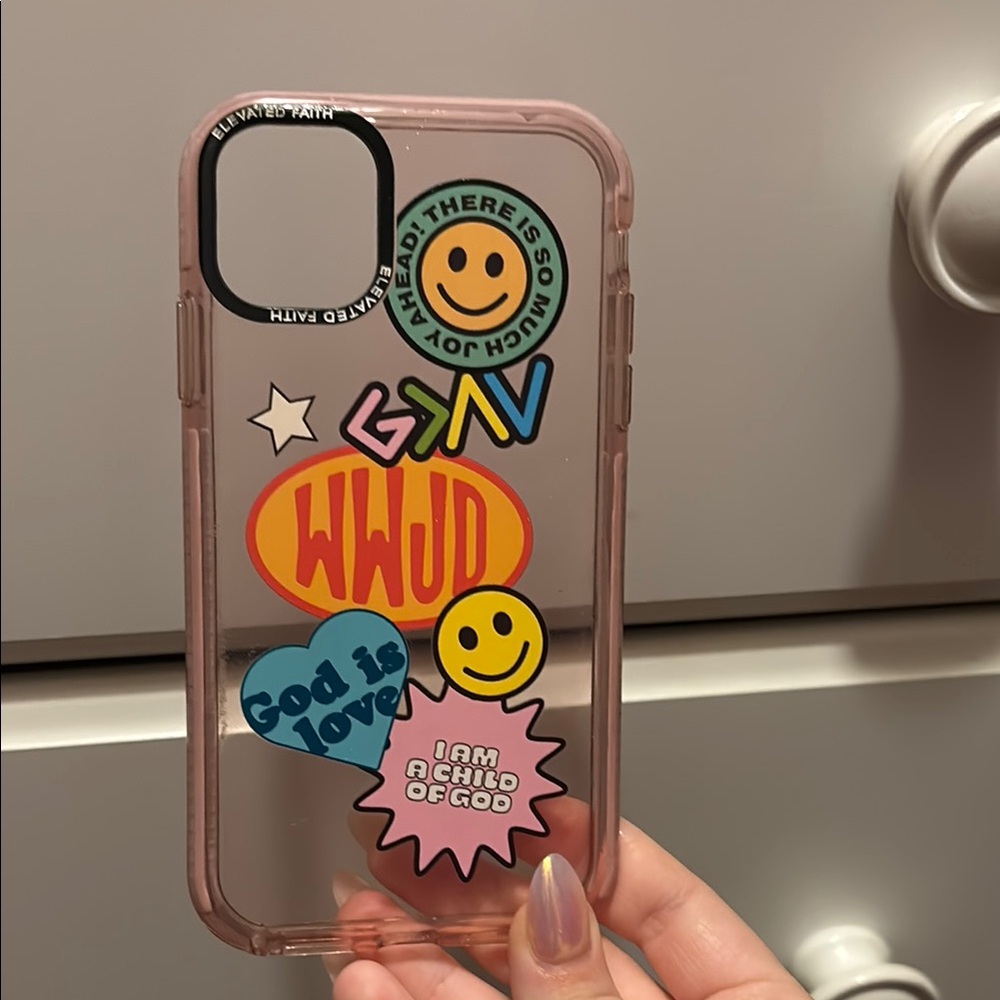 Cute light pink phone case